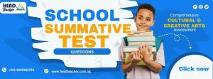 Cultural & Creative Arts 3rd Term Mid term/Summative Test Questions (Basic 4)
